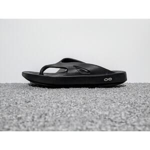 Oofos Ooriginal Sandal Mens Recovery Flip Flop Black Size 9